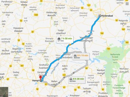 How To Reach Hampi From Hyderabad