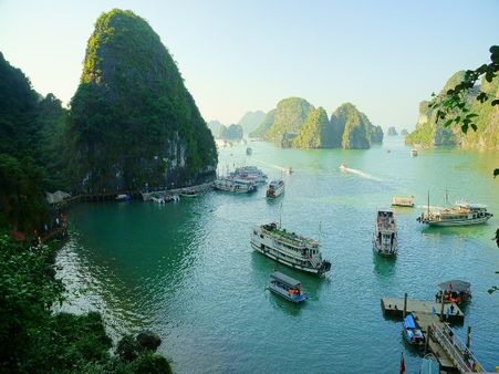 1) Asia's largest ecosystem of limestone islands is found in Vietnam: