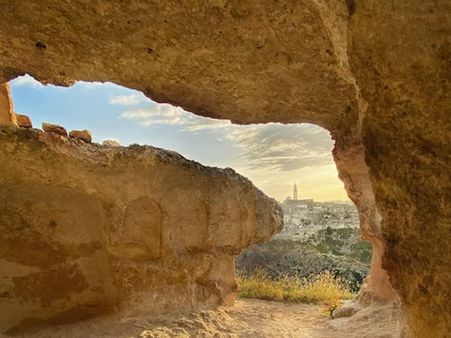 Matera- A typical reconstruction of the 20th-century cave dwelling.