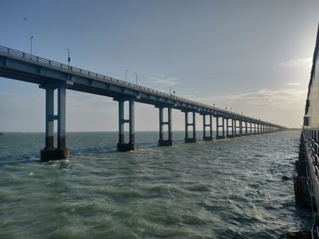 3) Pamban Bridge, Tamil Nadu: 3) Pamban Bridge, Tamil Nadu: