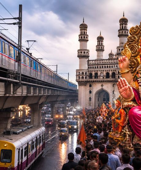 हैदराबाद गणेश विसर्जन: आज शहर में भारी ट्रैफिक, मेट्रो-MMTS का नया शेड्यूल और जरूरी एडवाइजरी