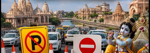 जन्माष्टमी 2026: मथुरा-वृंदावन में ट्रैफिक पाबंदियां और पार्किंग का पूरा प्लान, जानें कैसे पहुंचें