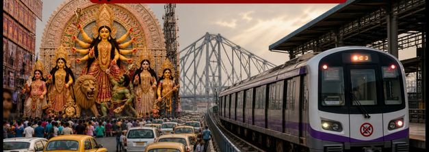 कोलकाता दुर्गा पूजा 2026: ट्रैफिक नियमों में बड़ा बदलाव, घर से निकलने से पहले देखें ये रूट प्लान