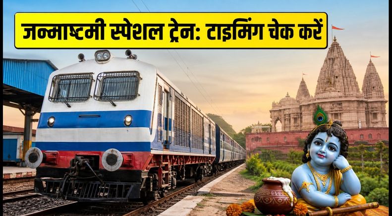 जन्माष्टमी पर घर जाना हुआ आसान: नई दिल्ली-सूबेदारगंज के बीच चली स्पेशल ट्रेन, देखें टाइमिंग और स्टॉपेज