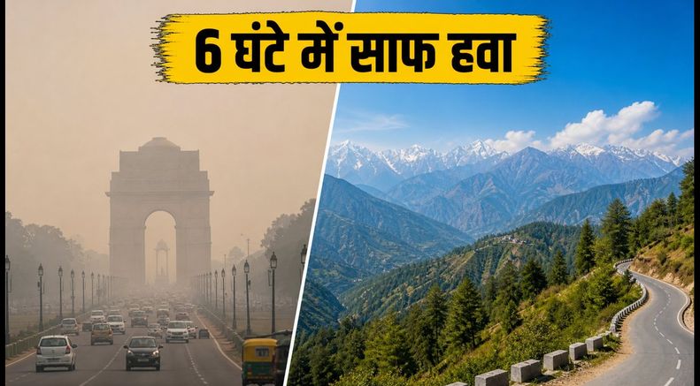 दिल्ली की जहरीली हवा से राहत: 6 घंटे की ड्राइव में पहुंचें इन साफ हवा वाले हिल स्टेशंस पर