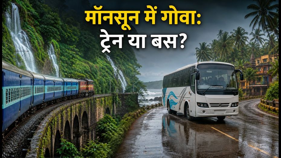 मॉनसून में गोवा-कोंकण ट्रिप: भारी बारिश से बचना है तो ट्रेन चुनें, बस नहीं