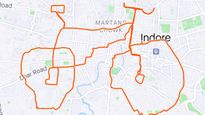 इंदौर के 300 साइकिल सवारों का कमाल, पैडल चलाया 25 किमी और बना डाला साइकिल जैसा GPS आर्ट