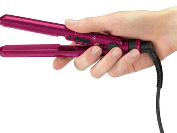 मिनी हेयर स्ट्रेटनर-कर्लर 