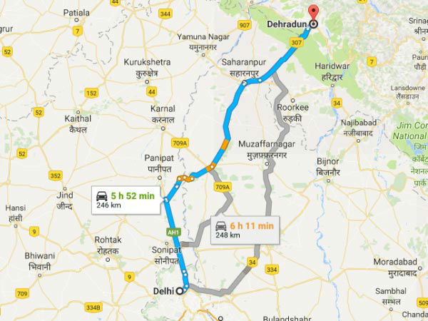 दिल्ली से देहरादून