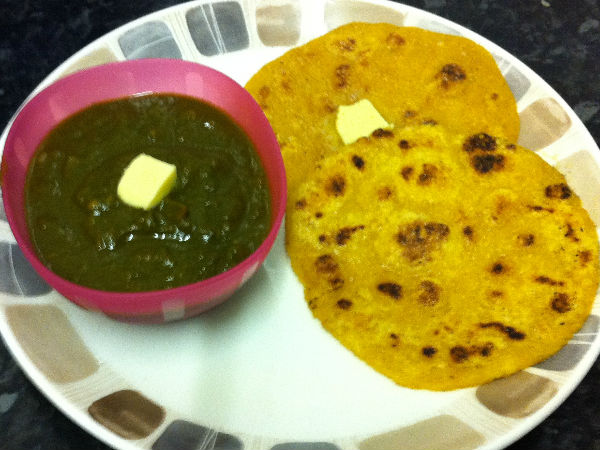 मक्के की रोटी और सरसों का साग