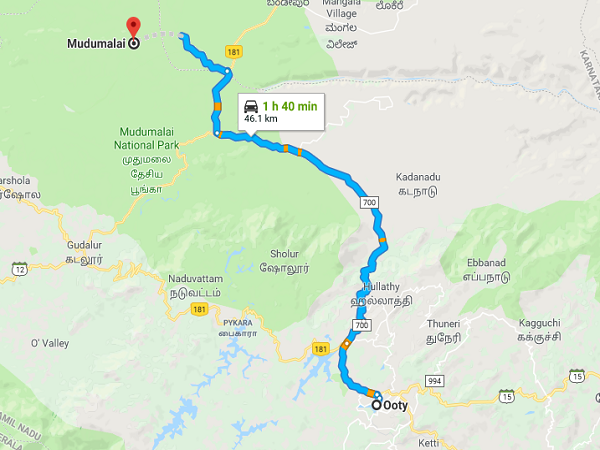 कैसे आएं मुदुमलाई 