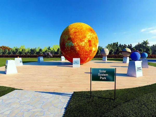 स्पार्क में दिख रहा सौरमंडल पार्क