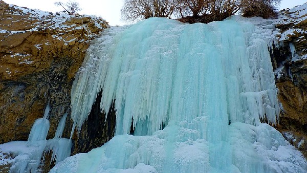 frozen waterfall