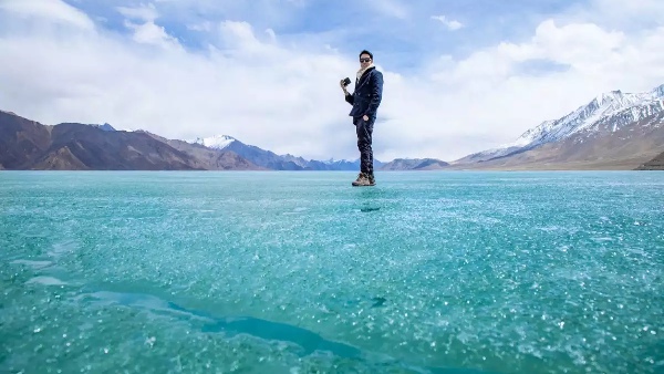 frozen pangong lake marathon