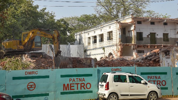 patna metro construction work