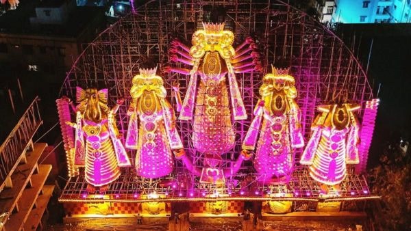 world s tallest durgapuja