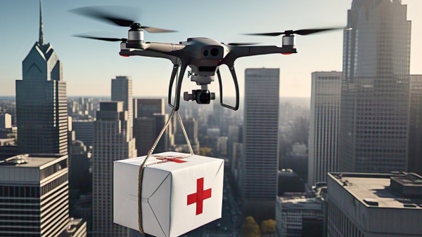 medicine parcel delivery by drone