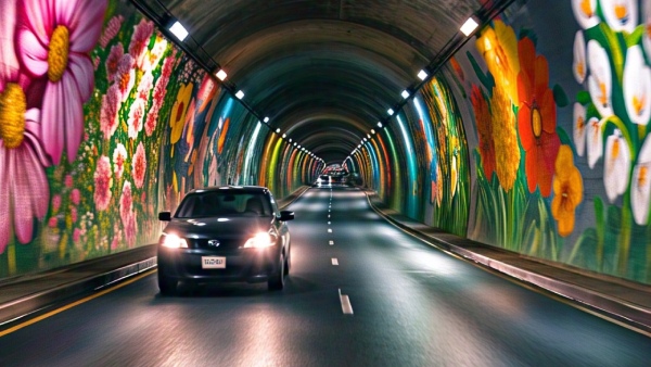 varanasi airport highway tunnel