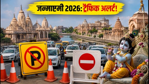 Mathura-Vrindavan Janmashtami 2026 Traffic Guide: Parking, Route Diversions, and Travel Tips
