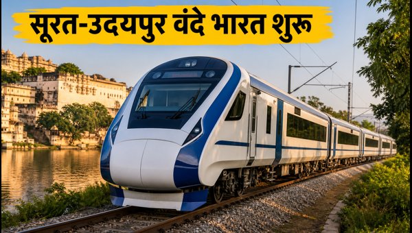 Surat-Udaipur Vande Bharat Express 2026: Schedule, Fares, and Booking Details