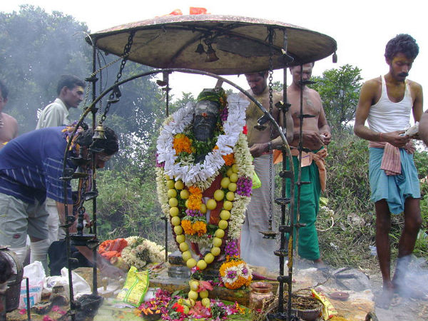 Sage Agastyas Idol at the summit