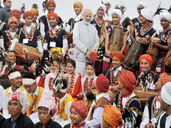 Modi in heritage village