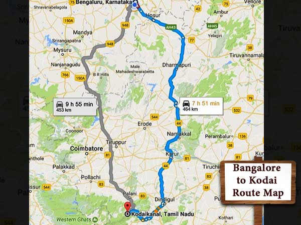 Bangalore to Kodaikanal