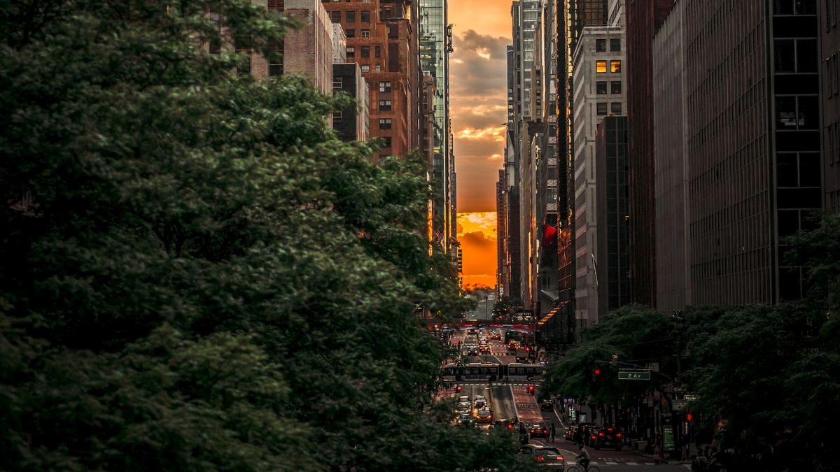 Manhattanhenge in New York