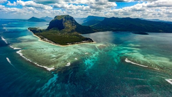Mauritiuss Vibrant Underwater Waterfall Mauritiuss Vibrant Underwater Waterfall