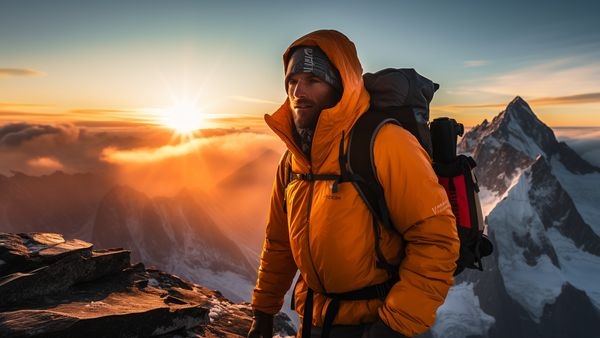 A German mountaineer embarking on his journey in India