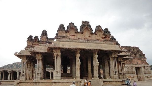 Ancient ruins in Hampi