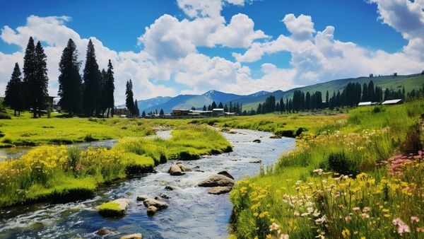 Beautiful landscape of Gulmarg Beautiful landscape of Gulmarg