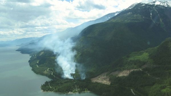 Destruction caused by wildfires on Vancouver Island