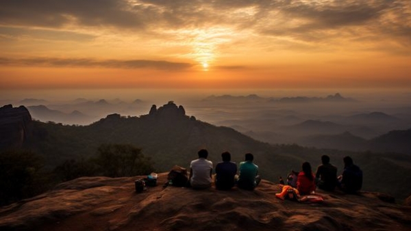 Paragliding over scenic landscapes
