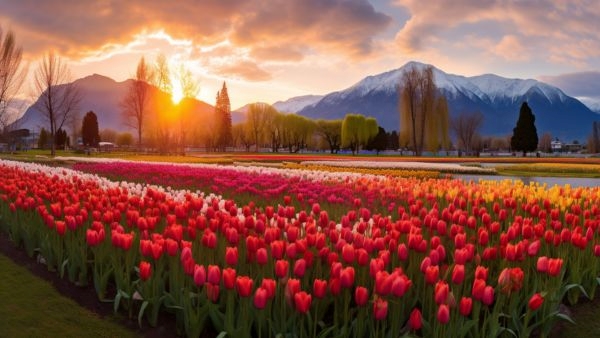 Asias Largest Tulip Garden Records Asias Largest Tulip Garden Records