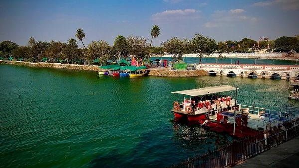 An idyllic overview of Ahmedabads Kankaria Lake An idyllic overview of Ahmedabads Kankaria Lake