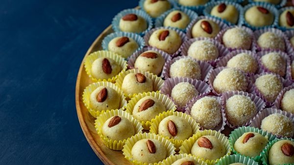 Image depicting diversity and unity in Indian cuisine during the festival of Janmashtami