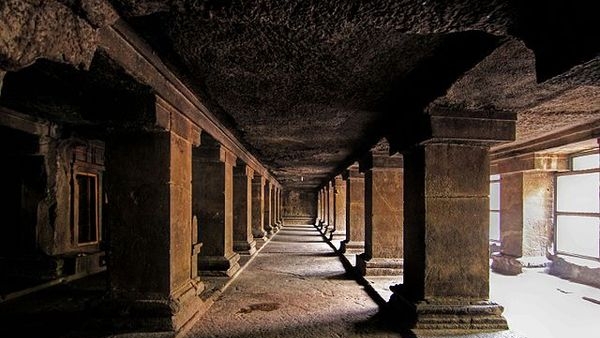 Image of ancient Pataleshwar Cave Temple in Pune