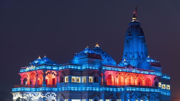Image of temples in Vrindavan Image of temples in Vrindavan