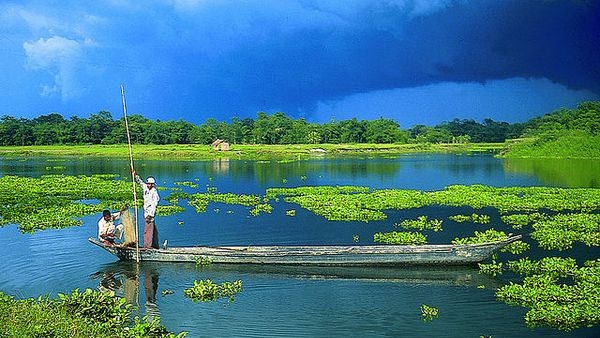 Kids on a cultural tour at Majuli Island Kids on a cultural tour at Majuli Island