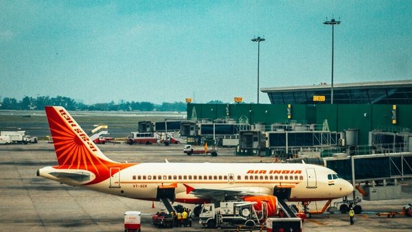 Panoramic view of the bustling Indira Gandhi International Airport in Delhi Panoramic view of the bustling Indira Gandhi International Airport in Delhi