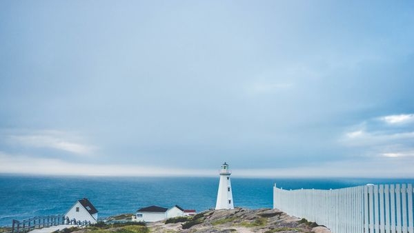 Scenic view of the Atlantic from Cape Spear Lighthouse, Canada Scenic view of the Atlantic from Cape Spear Lighthouse, Canada
