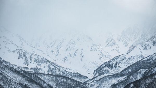 Serene view of the Japanese Alps in Nagano
