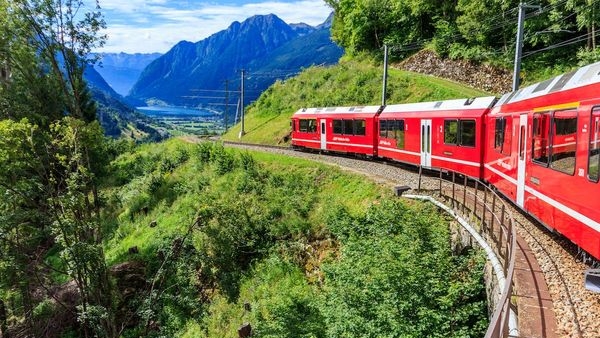 The famous Chocolate Train journey taking travelers to the quaint town of Gruyères The famous Chocolate Train journey taking travelers to the quaint town of Gruyères