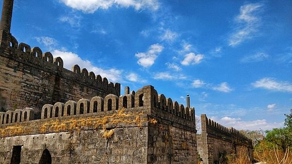 The historical Uparkot fort in Junagadh depicting ancient Buddhist influence