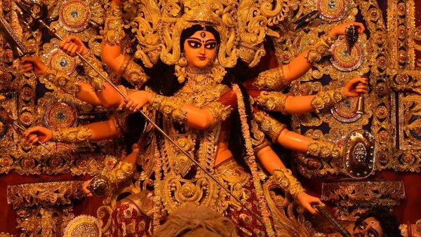 Vibrant festivities of Durga Puja in India depicting rich culture and traditions Vibrant festivities of Durga Puja in India depicting rich culture and traditions
