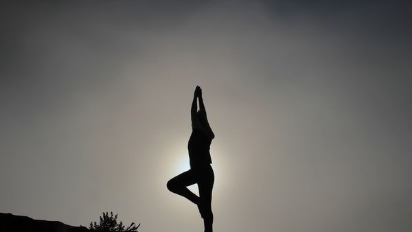 Yoga practitioners performing Asanas in Varkala