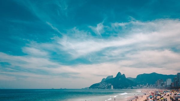 Alt: Aerial view of the beautiful coastlines of Brazil Alt: Aerial view of the beautiful coastlines of Brazil