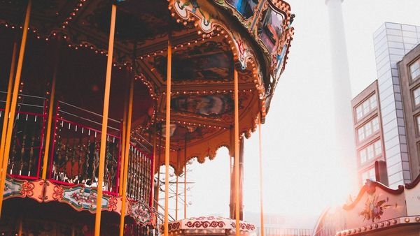 Children exploring popular travel sites in Germany
