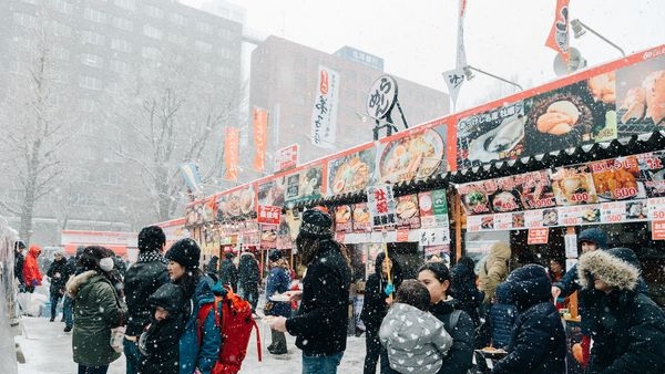 Flawless snow sculptures during Japanese winter festival